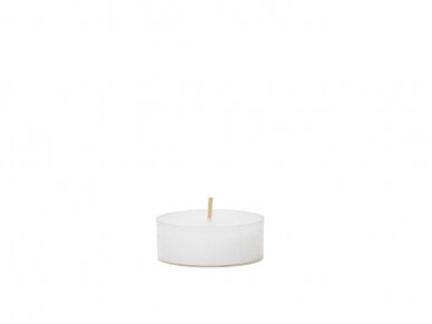 Basic tealight candle white Ø5,7 cm