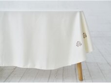 Stain resistant, champagne colored tablecloth BORGONA