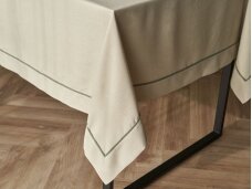 Stain resistant tablecloth CANDELA linen gray color