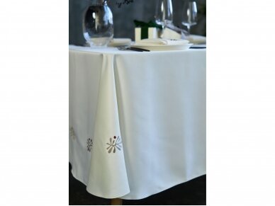 Stain resistant, champagne colored tablecloth BORGONA 5