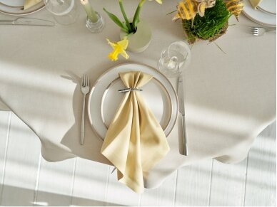 Stain resistant tablecloth LOFT, sand color 3