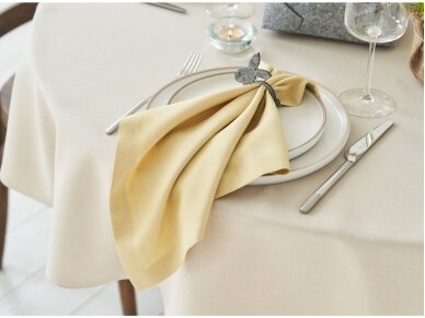 Stain resistant tablecloth LOFT, sand color 2