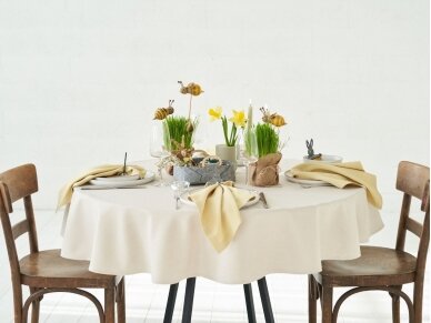 Stain resistant tablecloth LOFT, sand color 5