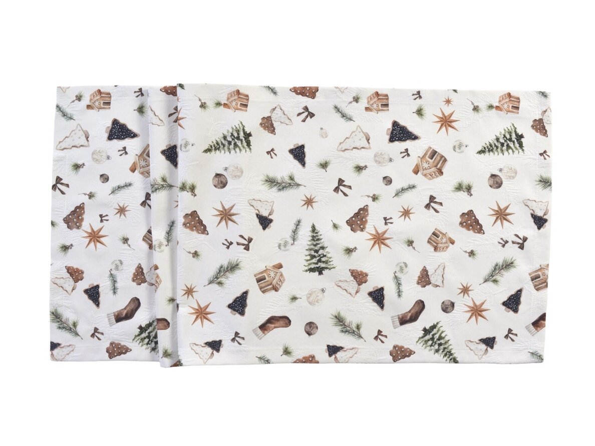 Christmas table runner XMAS COOKIES
