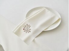 Christmas edition | Cloth napkin BORGONA, champagne colored, stain resistant