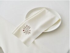 Christmas edition cloth napkin BORGONA, champagne color, seamless
