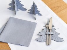 Christmas cutlery holder "Christmas tree" gray