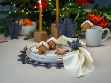 Kalėdiniai stalo papuošimai „Angelas“, pilka