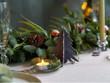 Kalėdiniai stalo papuošimai „Eglutė“, pilka