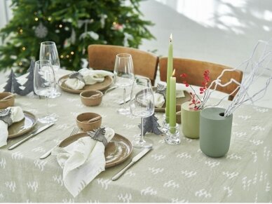 Christmas edition | Linen napkin "FIR", moss color 2