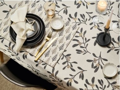 Christmas table runner MISTLETOE 1