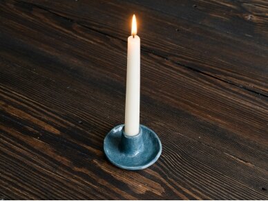 Keramikinė žvakidė mėlyna