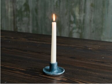 Ceramic candlestick, blue
