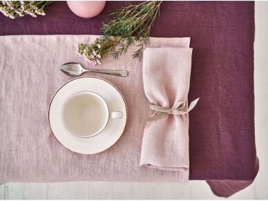 Linen tablecloth AUBERGINE 3