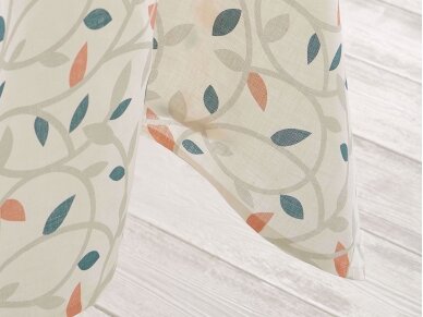 Softened linen tablecloth "Colored leaves" 1