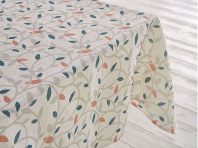 Softened linen tablecloth "Colored leaves"