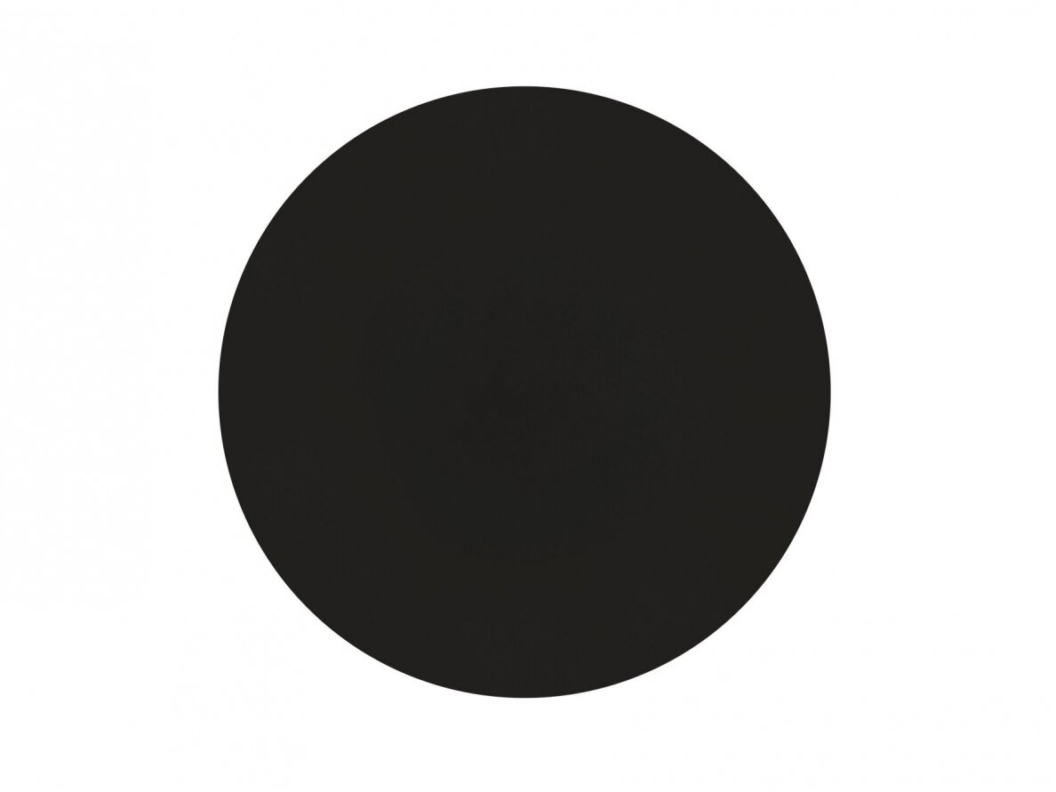 Leather placemat for TOGO round black