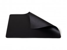 Dual-Sided Leather Placemat BLACK