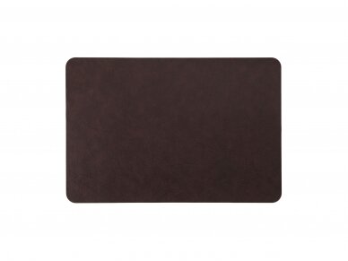 Leather Placemat DARK BROWN