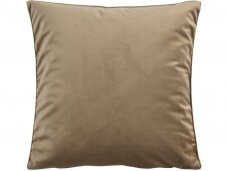 Velour pillow case PRINCES, light brown