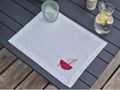 Placemat PIETRA stain resistant white