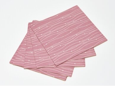 Textile placemat PINK WAVES 1