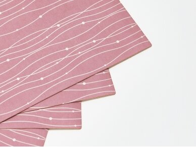 Textile placemat PINK WAVES 2