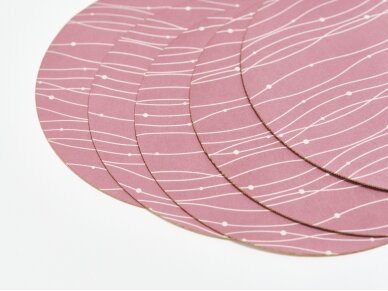 Textile placemat PINK WAVES 2