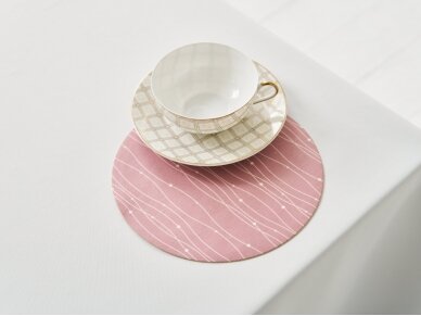 Textile placemat PINK WAVES 3