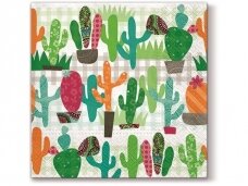 Popierinės servetėlės „Cactus garden“