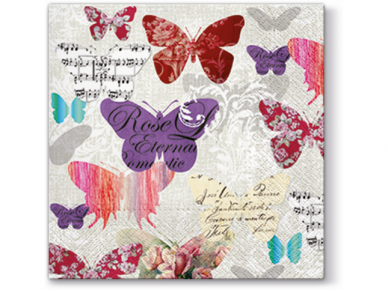Popierinės servetėlės „Romantic butterflies“