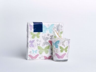 Popierinės servetėlės „Soft butterflies“ 1