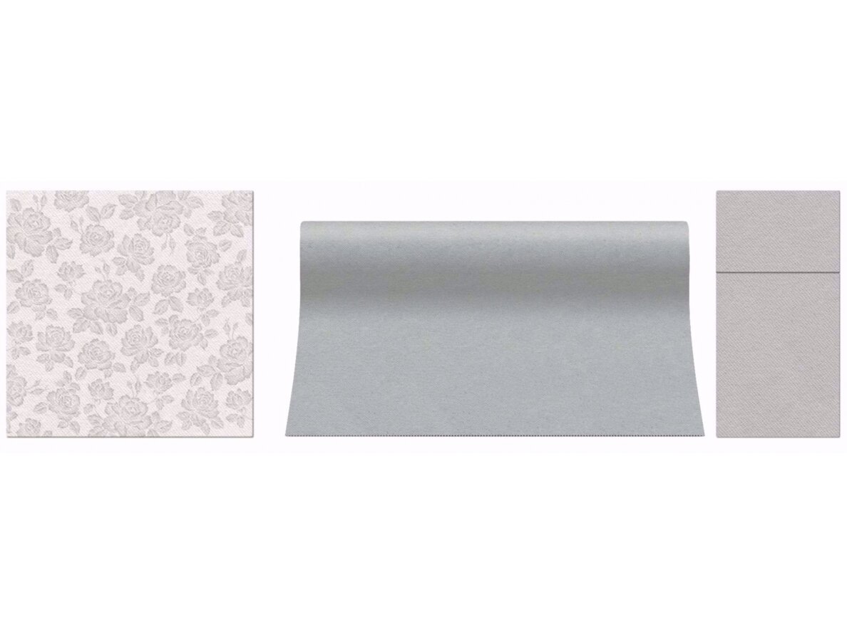 Servetėlė šviesiai pilka Airlaid, light grey 2 Servetėlė šviesiai pilka Airlaid, light grey 2