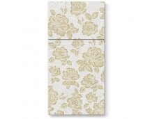 Airlaid Cutlery Pouch SUBTLE ROSES GOLD