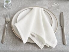 White hemp fabric napkin
