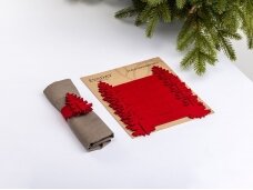 Napkin rings "Christmas tree" red
