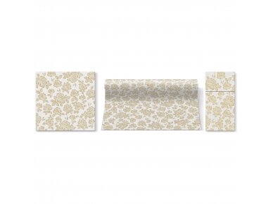 Airlaid Cutlery Pouch SUBTLE ROSES GOLD 2