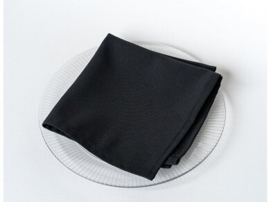 Black napkin