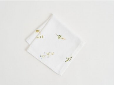Cloth napkin LAMINA, white 4