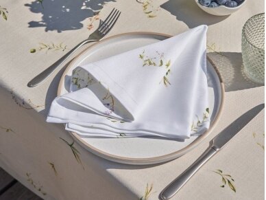 Cloth napkin LAMINA, white