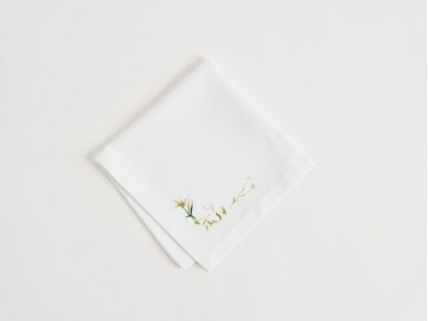 Cloth napkin MOLLA, white 3