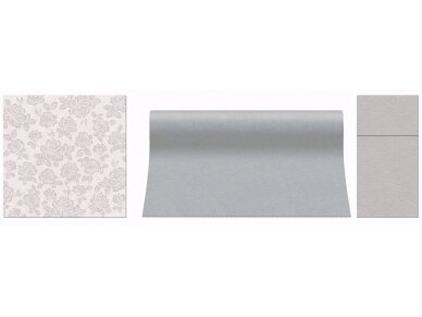 Servetėlė šviesiai pilka Airlaid, light grey 2 Servetėlė šviesiai pilka Airlaid, light grey 2