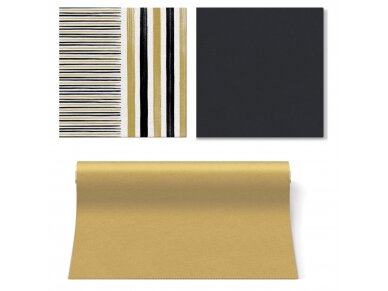 Airlaid napkin BRUSH STROKES, gold 1