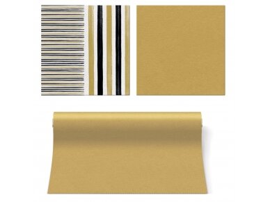 Airlaid napkin BRUSH STROKES, gold 2