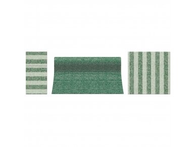 Servetėlės lino imitacijos žalios Airlaid, Linen Stripes green 1
