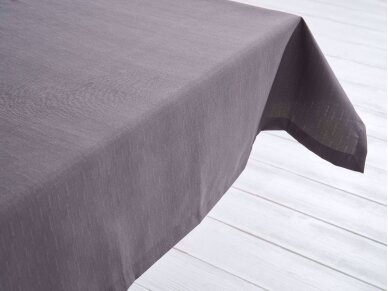 Stain resistant tablecloth, grey colored