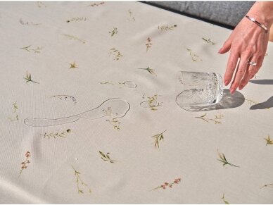 Tablecloth LAMINA stain resistant sandy 1