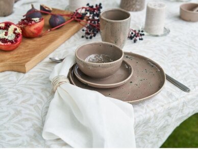 Softened linen tablecloth 'BINDWEED' 7