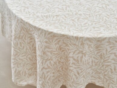 Softened linen tablecloth 'BINDWEED' 1