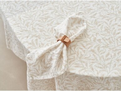 Softened linen tablecloth 'BINDWEED' 4